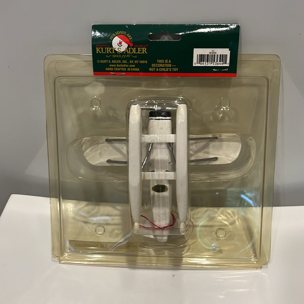 Kurt S. Adler Ornament - Stinson SR Seaplane NWT - Picture 4 of 5